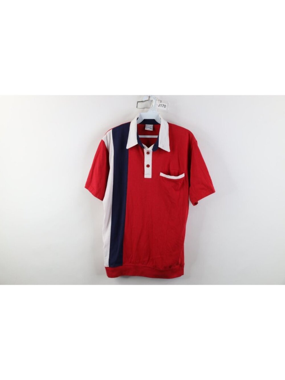 Vintage 90s Streetwear Mens Small Faded Color Block Pullover Polo Shirt Mafia